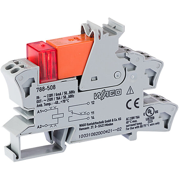 WAGO Stecksockel m.Relais 1W,230VAC/16A 788-508
